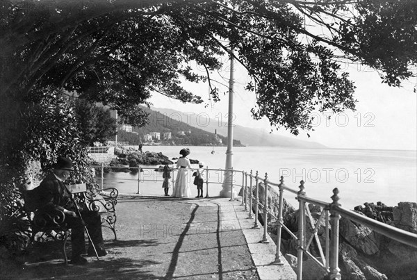 croatia, opatja, promenade 1800-1900