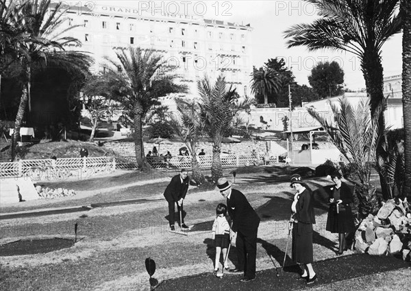 italy, sanremo, minigolf, 1920