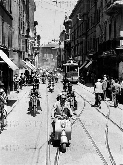 Rallye Lambrette à Parme, 1950