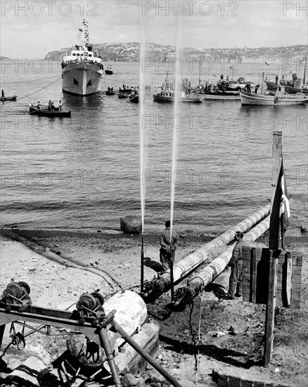 aqueduc sous-marin pour procida et ischia, 1960