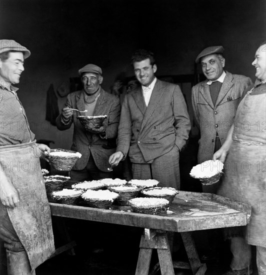 fabrication de ricotta sarde, 1958