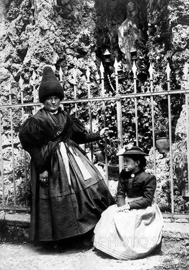 italie, bolzano, la madonnina de ponte all'isarco, 1910 1920