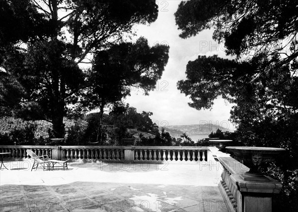 italie, campanie, naples, villa rosebery, la terrasse, années 1920