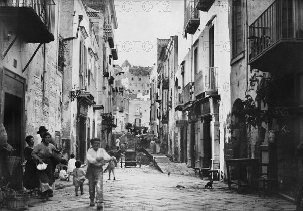 italie, campanie, pozzuoli, licola, le hameau, 1910 1920