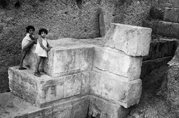 italie, sicile, segesta vecchia, 1930 1940