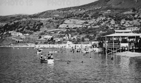 europa, italie, calabre, vibo valentia, plage de vibo marina, 1910 1920