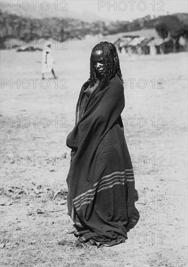 afrique, eritrea, agordat, cheren, bilena girl, 1920s