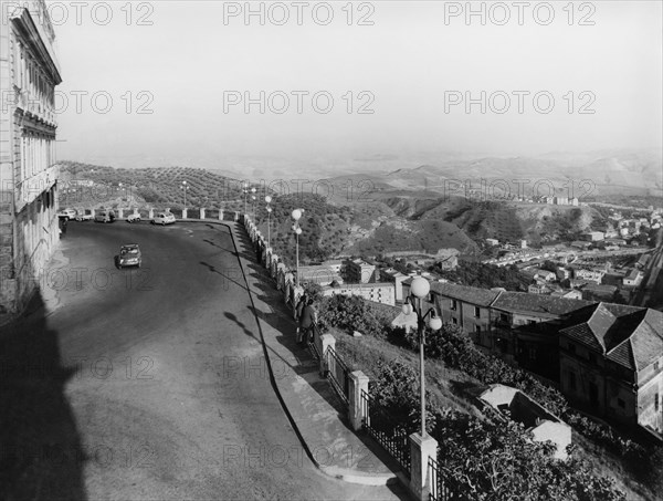 europa, italie, calabre, catanzaro, panorama depuis bellavista, 1962