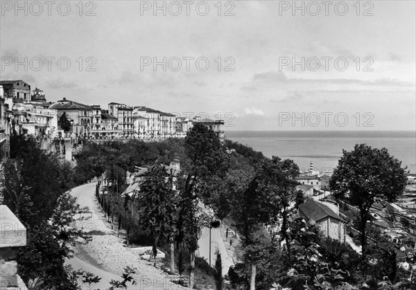 europe, italie, abruzzes, ortona, panorama, 1930 1940