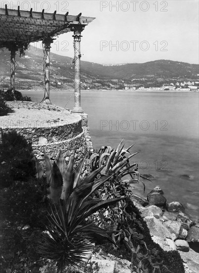 panorama des Ospedaletti et des Coldirodi, ligurie, italie, 1910-20