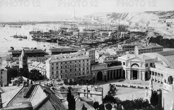 port, genes, ligurie, italie 1930