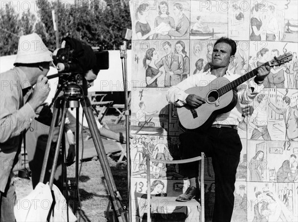 italie, lombardie, gonzaga, fiera millenaria, rencontre de chanteurs de rue, 1958