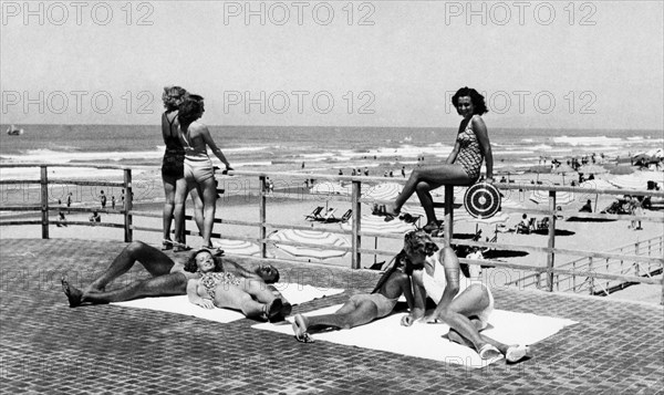 europa, italie, toscane, viareggio, 1946