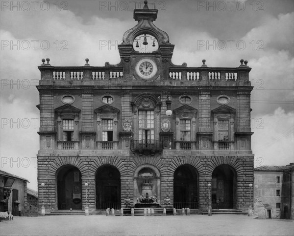 Lazio. town hall of nepi. 1920