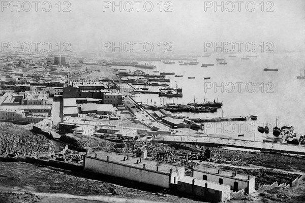 View Of The Port Of Baku In The Caucasus. 1910-20