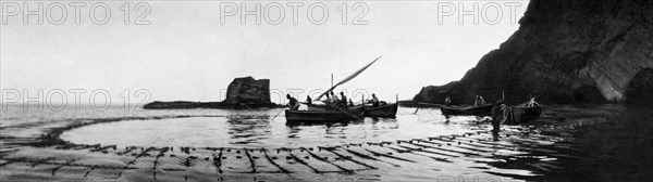 Fishing Mullets. Procida 1910-20