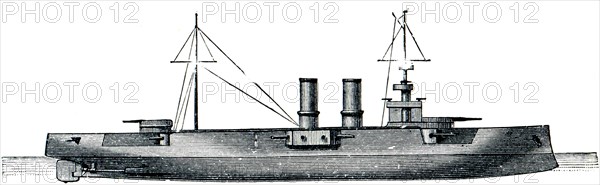 The Austro-Hungarian armored cruiser.