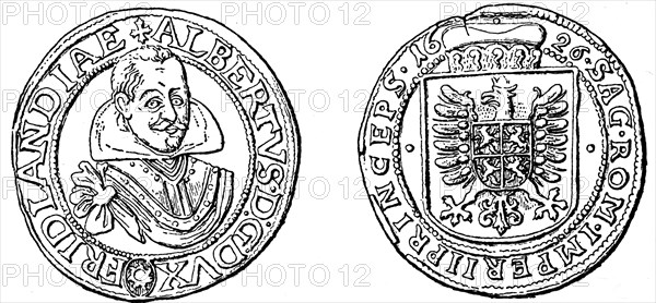 A quarter of Wallenstein thaler.