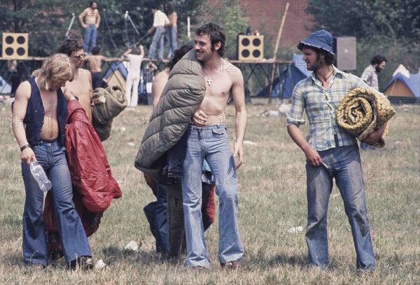 Young People At A Rock Concert.