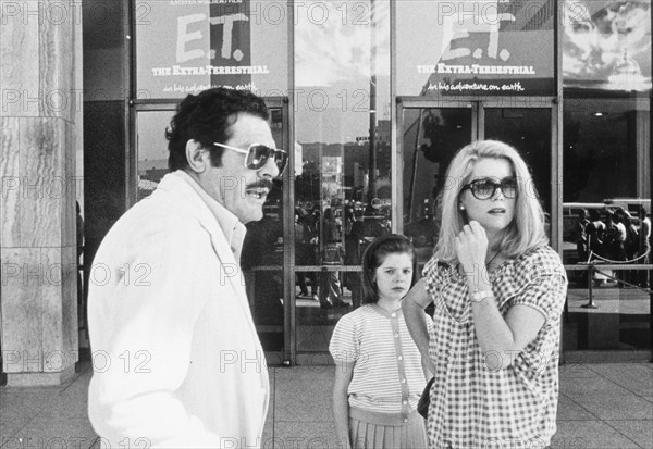 Marcello Mastroianni And Catherine Deneuve With Daughter.