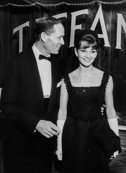 Audrey Hepburn and Mel Ferrer.