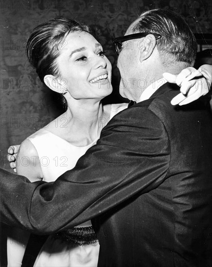 Audrey Hepburn and Jack Benny.