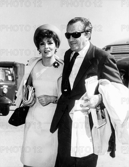 Gina Lollobrigida and Luchino Visconti.