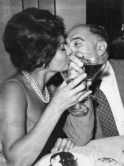 Sophia Loren and Carlo Ponti.