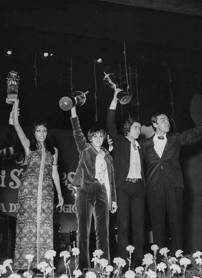 Alessandra Casaccia, Gianni Nazzaro and Daniele Piombi.