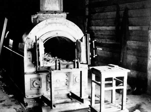 Crematorium in the belsen concentration camp