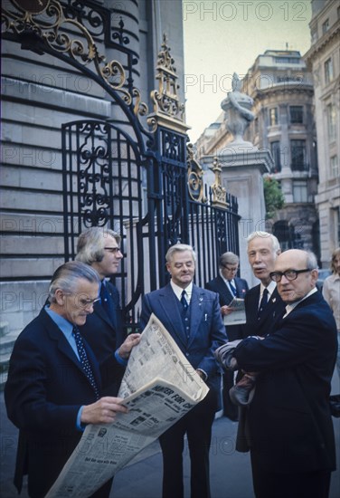 Uk, city of london, businessmen, 70's