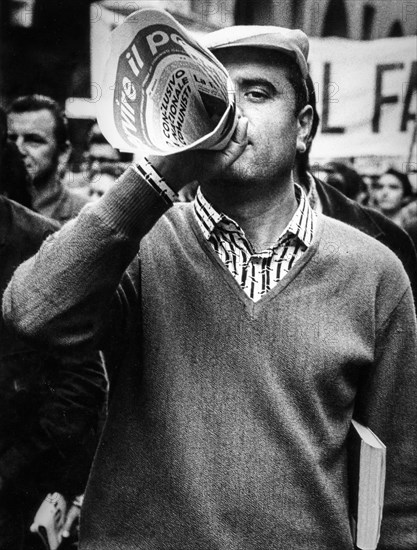 Manifestation, milano, 1975