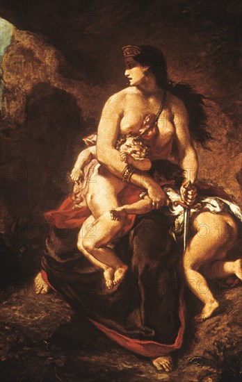 Medee, eugene delacroix, 1836-38