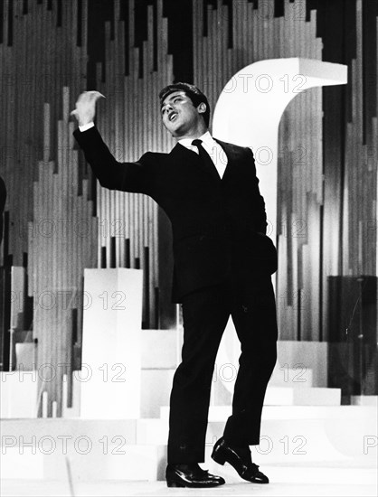 Paul anka, festival delle rose, hotel hilton, rome 1966