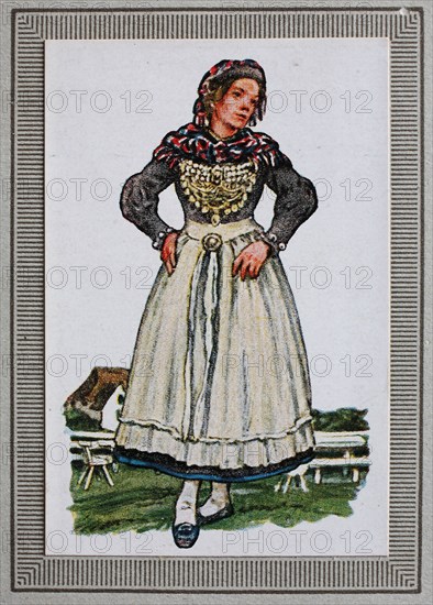 Traditional Costumes In Germany In The 19Th Century