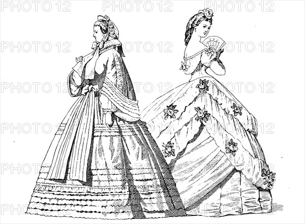 Lady'S Fashion In The Year 1850 - Photo12-UIG-Bildagentur-online