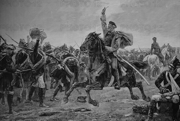 Gebhard Leberecht Von Bluecher On The March To Belle Alliance