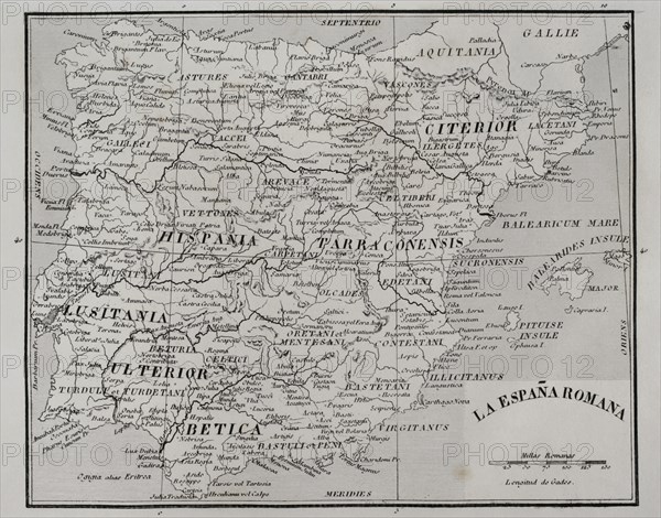 Map of Roman Hispania.