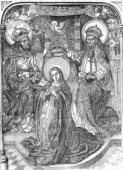 The coronation of the virgin.