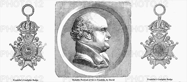 Franklin's Guelphic Badge And Medallic Portrait Of Sir J. Franklin.