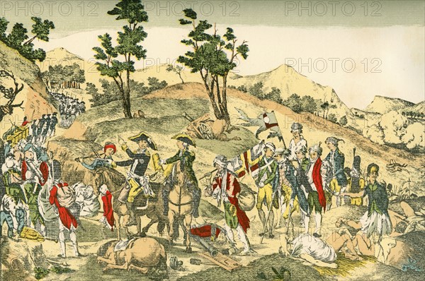 The defeat of the Prussians at Valmy.