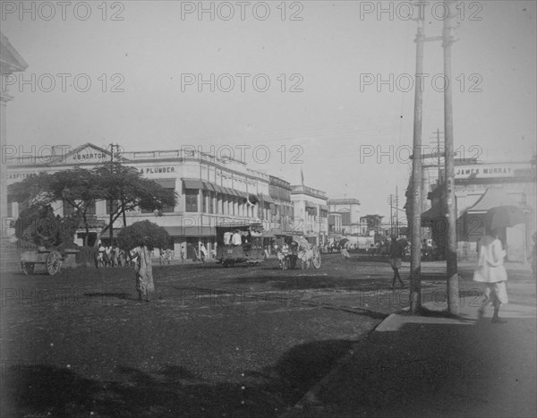 Street in Calcutta showing colonial buildings - Photo12-UIG-Bristol ...