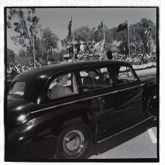 HM the Queen Mother at County Hall, Nairobi