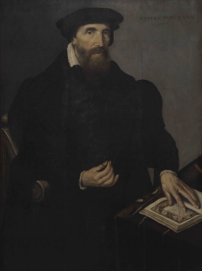 Giulio Clovio (1498-1578). Italian Renaissance painter. Portrait by Willem Key (ca.1515-1568). National Museum of Fine Arts. Valletta. Malta.