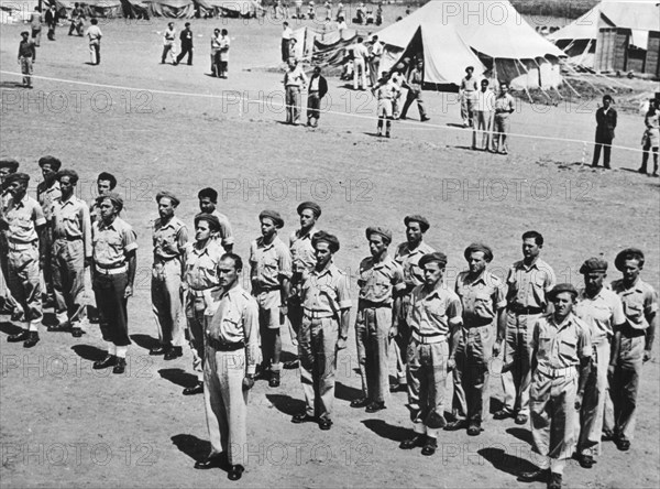 Jews, men and women, aged 15 to 45, were mobilized and sent immediately to the various training camps on the outskirts of Tel Aviv