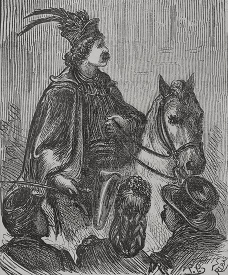 France. Paris Commune. Popular revolutionary movement that took power in Paris from 18 March to 28 May 1871, as a result of the Franco-Prussian War. Garibaldian of the Commune. Engraving by Ribas. ""Historia de la Guerra de Francia y Prusia"" (History of the War between France and Prussia). Volume II. Published in Barcelona, 1871.