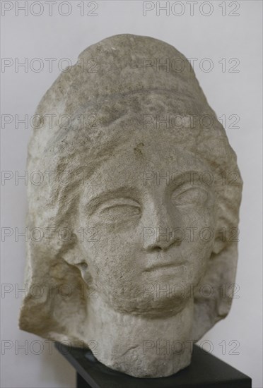 Head of a woman. 2nd century AD. From Roumyantsevo, Lovech region, Bulgaria. National Archaeological Museum. Sofia. Bulgaria.