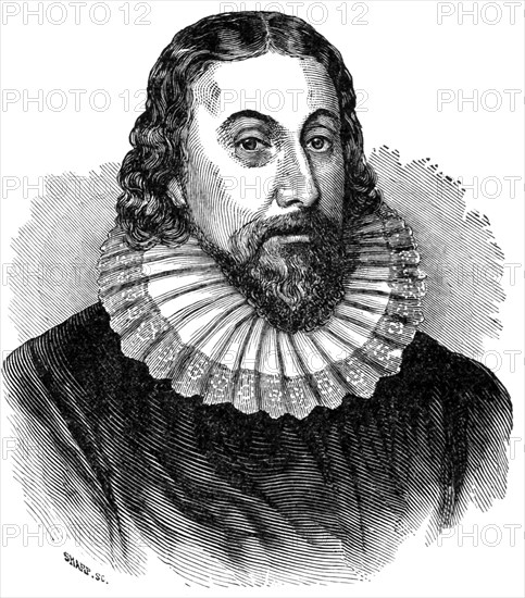 John Winthrop (1588-1649) was born in England and later came to the Massachusetts Bay Colony where he served as governor. He helped shaped the religous policy for the colony. His son, also John Winthrop, founded New London, Connecticut, in 1646 and served as governor of the state. .