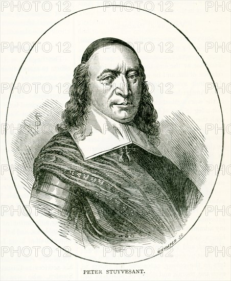 Peter Stuyvesant was the last Dutch Director-General of the colony of New Netherland. He served from 1647 to 1664 when the area was handed over to the English.