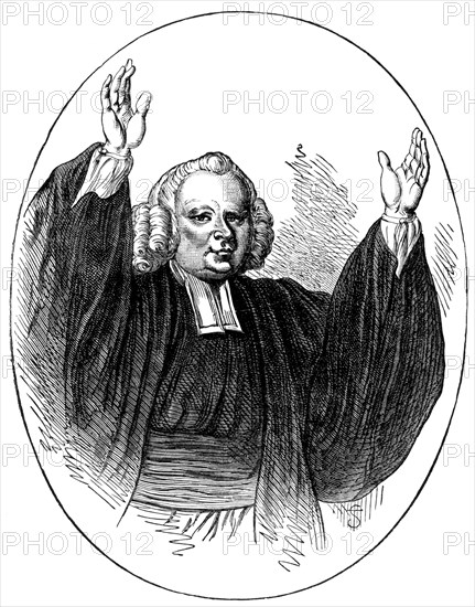 George Whitefield (1714-1770) was an English evangelistic preacher and the leader of the Calvinistic Methodists. He made seven tours of America and was infleuntial in the Great Awakening. He served as a parish priest in Savannah, Georgia.